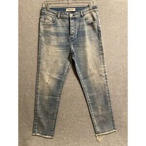 Desert Studio Jeans Womens 30 Blue‎ Stretch Skinny Denim Distress Paint Dubai